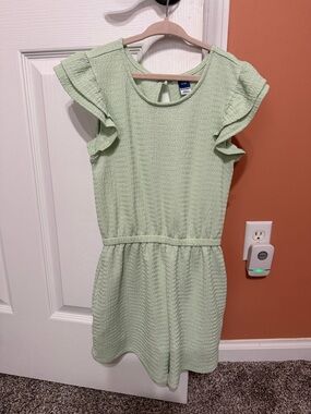 Old Navy Light Mint Green Flutter Sleeve Romper